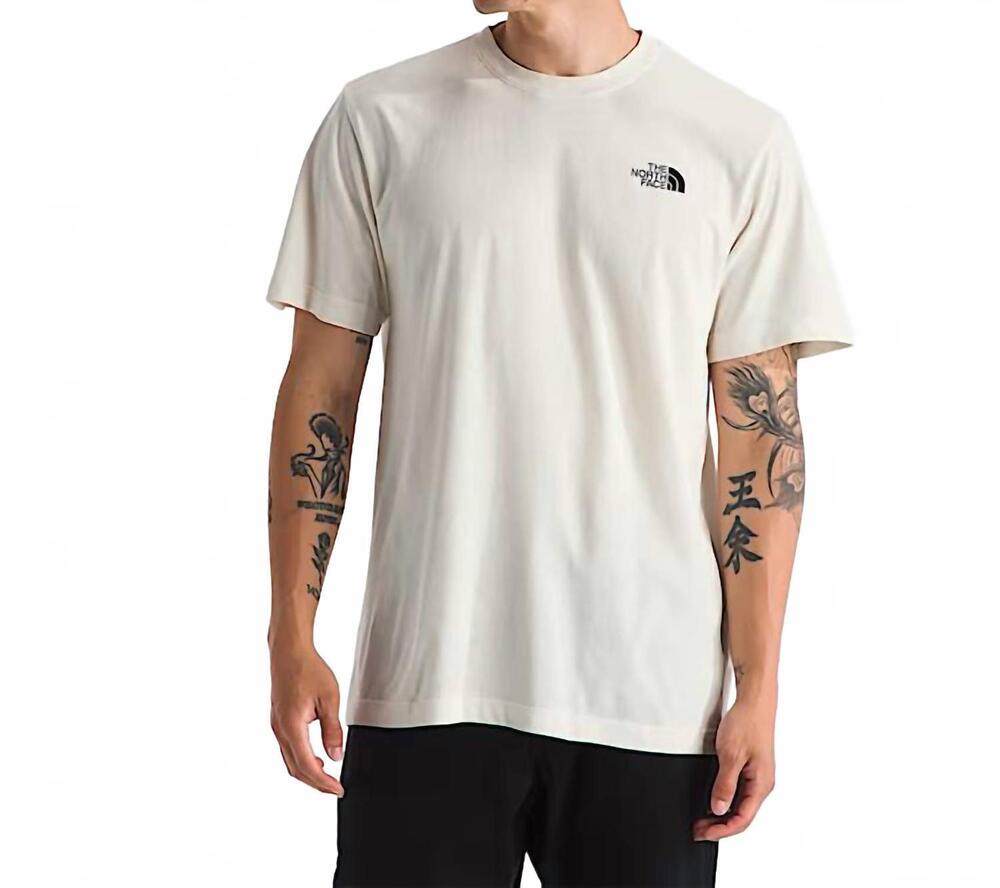 NEW THE NORTH FACE men's evolution vault tri pack tee in white dune